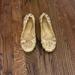 Tory Burch Shoes | Gold Snake Tory Burch Millie Travel Ballet Flats | Color: Gold | Size: 7