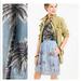 J. Crew Skirts | Jcrew A-Line Palm Tree Print Skirt | Color: Blue/White | Size: 0