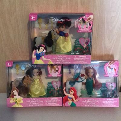 Disney Toys | Disney Princesses W/Their Magical Ponies (3) | Color: Red | Size: Osg