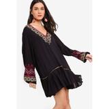 Free People Dresses | Free People Wild One Embroidered Mini Dress | Color: Black | Size: S