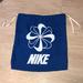 Nike Bags | 3 For $15nike Drawstring Shoe Bag | Color: Blue/White | Size: Os