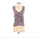 Anthropologie Tops | Anthropologie Deletta Ruffle Floral Tank | Color: Gray/Purple | Size: Xs