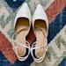 Anthropologie Shoes | Anthropologie Rosalie Slingback Flats | Color: Cream | Size: 8.5