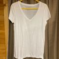 American Eagle Outfitters Tops | American Eagle Short Sleeve Tee | Color: Gold/White | Size: L