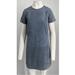 Gucci Dresses | Gucci Retail-$2500 Light Blue Suede Short Sleeve Shift Dress Sz 40 Nwd | Color: Blue | Size: 40