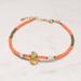 Free People Jewelry | Free People Coral Beaded Bracelet, Coral Jewelry | Color: Gold/Pink | Size: Os