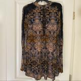 Free People Tops | Free People Tunic | Color: Black/Tan | Size: L