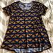 Lularoe Tops | Lularoe Classic T!! | Color: Blue/Gold | Size: S