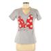 Disney Tops | 5/$25 Disney Minnie Bow Tshirt | Color: Gray | Size: M