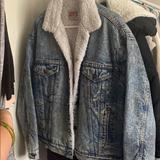 Levi's Jackets & Coats | Levi’s Jean Jacket With Sherpa | Color: Blue/White | Size: M