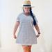Madewell Dresses | Navy Blue Striped T Shirt Dress | Color: Blue/White | Size: M