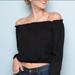 Brandy Melville Tops | Brandy Melville Black Off The Shoulder Top | Color: Black | Size: S