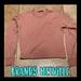 Brandy Melville Tops | Brandy Melville Long Sleeve Cutoff Tshirt W/Pocket | Color: Orange/Pink | Size: One Size