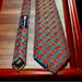 Burberry Accessories | Burberry Mens Tie Silk Red & Blue Horse Snaffle Bit Made In England | Color: Blue/Red | Size: Os