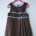 Zara Dresses | Dark Brown Wool Dress With Baby Blue Lining. | Color: Brown | Size: 4tg