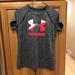 Under Armour Shirts & Tops | Grey Under Armor Shirt | Color: Gray/Pink | Size: Lg