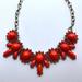 J. Crew Jewelry | J Crew Orange And Gold Toned Statement Necklace | Color: Gold/Orange | Size: Os