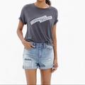 Madewell Shorts | Madewell Denim Relaxed Boyshorts In Rip & Repair | Color: Blue | Size: 24