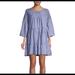 Free People Dresses | Nwt Free People Lola Chambray Dress | Color: Blue/White | Size: Xs