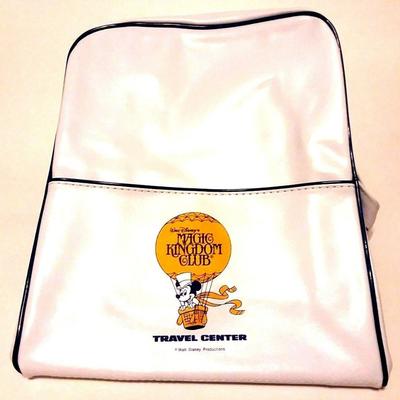 Disney Other | Disney "Magic Kingdom Club" 14x11" Vinyl Backpack | Color: White/Yellow | Size: Os