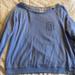 Pink Victoria's Secret Tops | Blue Crew Neck Sweatshirt With Lace Back | Color: Blue | Size: M