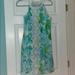Lilly Pulitzer Dresses | Lily Pulizter Flower Dress (Blue, Green, White) | Color: Blue/Green/White | Size: 6