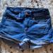 American Eagle Outfitters Shorts | American Eagle Dark Wash Shorts | Color: Blue | Size: 4