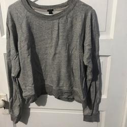 J. Crew Tops | J. Crew. High Cut Sweatshirt | Color: Gray | Size: L