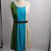 Anthropologie Dresses | Anthropologie Tabitha Glanz Colorblock Dress-Sz | Color: Blue/Green | Size: 4