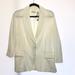 Anthropologie Jackets & Coats | Byron Lars Jacket Size 10 White Textured Blazer | Color: White | Size: 10