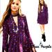 Free People Dresses | Free People Tegan Mini Dress (Xs) | Color: Blue/Purple | Size: 2