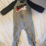 Nike Pajamas | Baby Boys Nike Zip Pajamas | Color: Gray | Size: 9mb