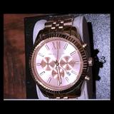 Michael Kors Accessories | Michael Kors Chronograph Watch | Color: Gold | Size: Os