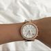 Michael Kors Accessories | Michael Kors Mk5774 White & Rose Gold Watch | Color: Gold/White | Size: 39mm