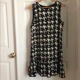 J. Crew Dresses | J.Crew Houndstooth Silk Dress | Color: Black | Size: 10