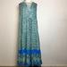 Free People Dresses | Free People Flowing Maxi Dress S | Color: Blue/Green | Size: S