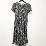 American Eagle Outfitters Dresses | American Eagle Outfitters Floral Tiered Maxi Dress | Color: Black/Tan | Size: Xxs