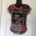 Disney Tops | Disney Parks Mickey Minnie True Love Newspaper | Color: Gray/Red | Size: Xs