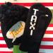 Kate Spade Accessories | Kate Spade Nwt Black Taxi Hat & Mitten Set | Color: Black/White | Size: Os