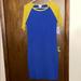 Lularoe Dresses | Lularoe Julia | Color: Blue/Gold | Size: S