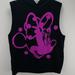 Disney Tops | Disney Minnie Mouse Sleeveless Hoodie | Color: Black/Pink | Size: L