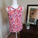 Nine West Tops | Nine West Sleeveless Blouse Size- Petite Medium | Color: Red/White | Size: Mp