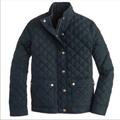 J. Crew Jackets & Coats | J. Crew Black Down Quilted Jacket | Color: Black/Gold | Size: S