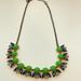 J. Crew Jewelry | J. Crew Green And Purple Bubble Necklace | Color: Green/Purple | Size: Os