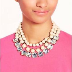 Kate Spade Jewelry | Kate Spade Shaken & Stirred Multi Strand Statement Necklace | Color: Black/White | Size: Os