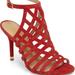 Michael Kors Shoes | Michael Kors Trinity Sandal In Bright Red Suede | Color: Red | Size: 10m