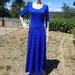 Lularoe Dresses | Lularoe Maxi Ana Full Length Dress | Color: Blue/White | Size: S