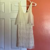 American Eagle Outfitters Dresses | Fringe Off-White American Eagle Dress | Color: White | Size: 2