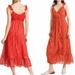 Madewell Dresses | Madewell Ruffle-Strap Wrap Dress Prairie Posies | Color: Red | Size: 2