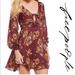 Free People Dresses | Free People Dress, Floral Picnic Cutout | Color: Orange/Red | Size: 4